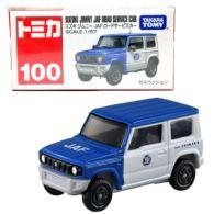 TOMICA REGULAR DIECAST NO.100 SUZUKI JIMMY JAF ROAD SERVICE CAR - 4904810175551