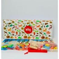 Bitsy Wooden Numbers and Shapes Puzzles, Counting Rings and Fishing Game