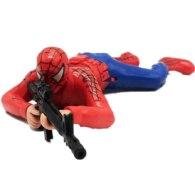 Spiderman Crawling Holding Gun Action Toy with Lights and Sound for Kids