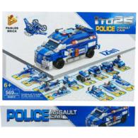 Police Assault Car 12 In 1 Lego Building Blocks Toys For Kids - 569 Pcs (lego_12in1_police_633015) - Multicolor