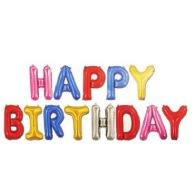 Happy Birthday Foil Balloon Banner Big Size Letter Multicolor-1pack