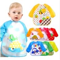 Baby Kids Smock Toddler Waterproof Long Sleeve Art Feeding Bib 1 Pcs Any Colour Any Design