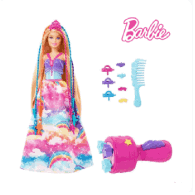 Barbie GTG00 Dreamtopia Braiding Fun Princess Hair Styling Doll with Accessories