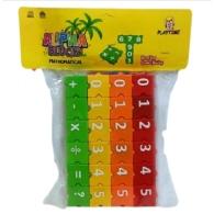 Play And Learn Educational Alpha Blocks For Kids - 50/60 Pcs (alpha_blocks_88150) - Mathematical
