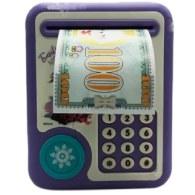 Portable ATM Password Protected Mini Bank Toy For Kids With Light and Music (atm_frozen_5010_pr) - Purple