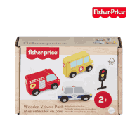 Fisher Price JCY32 Wooden Vehicle Pack, Ages 2+